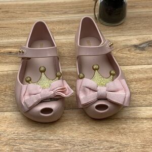 Mini Melissa Crown jelly shoes sz 8